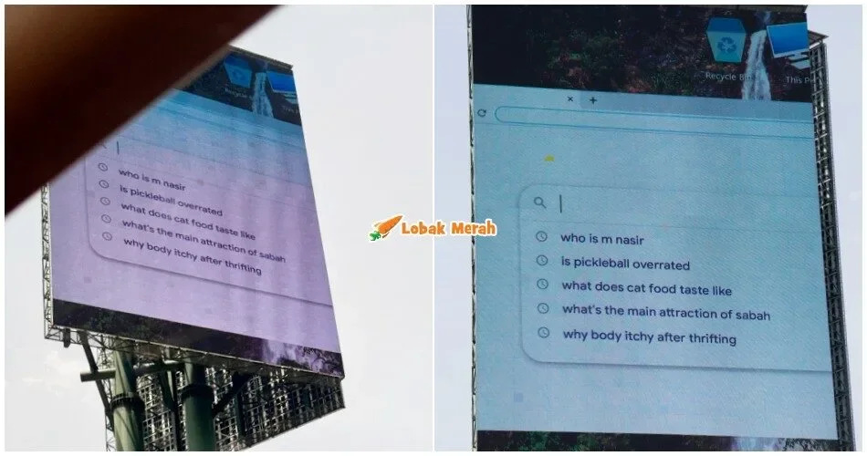 “Siapa yang kantoi ni?” – Netizen Terkejut Tengok Papan Iklan Tengah KL Tayang ‘Search History’ Pelik!