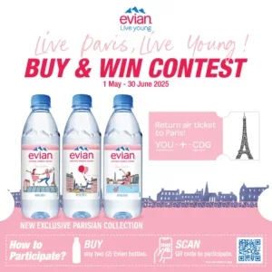 evians Live Paris Live Young Buy Win Contest