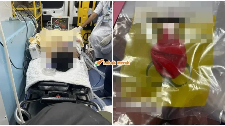 ft detik cemas anak tertelan belon getah
