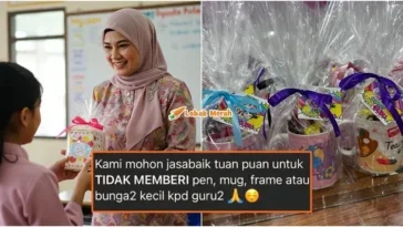 guru demand hadiah hari guru tak mahu mug frame