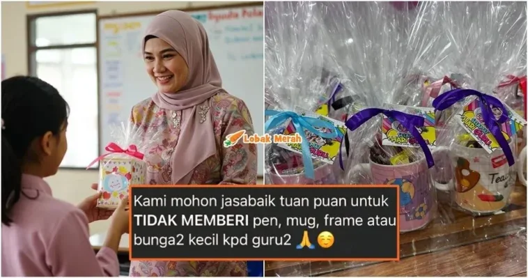 guru demand hadiah hari guru tak mahu mug frame