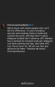 ig story Tunku Ismail