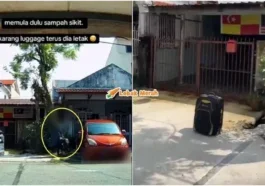 jiran buang sampah depan rumah jiran lain