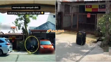 jiran buang sampah depan rumah jiran lain