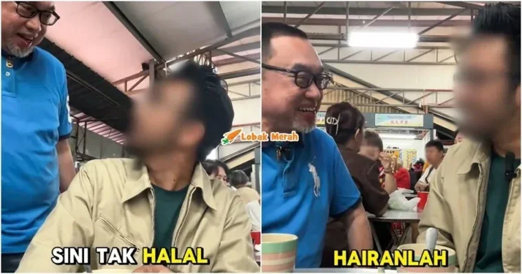 minum kedai tak halal pakcik cina tegur