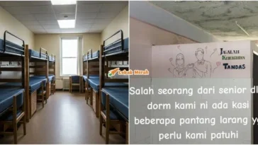 pantang larang asrama seniora rupanya penanggal