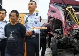 pemandu lori kesalahan lampau netizen backup