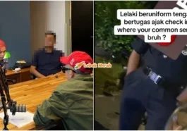 anggota polis ajak wanita check in bersemuka mohon maaf