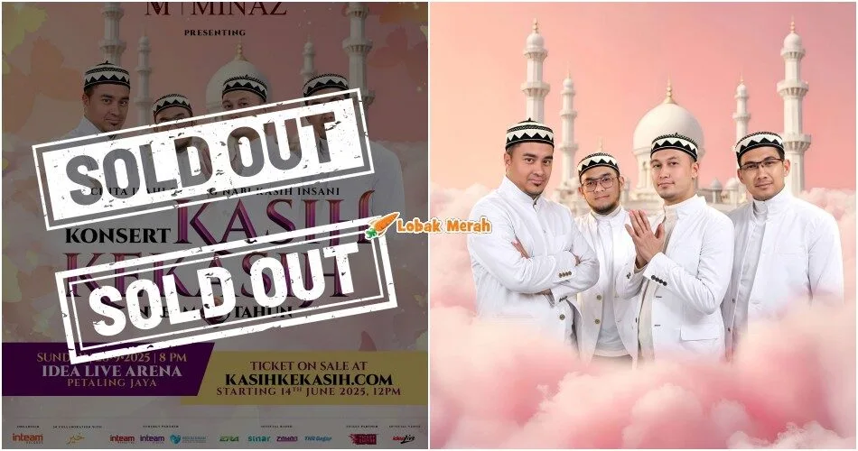 “Tahu-tahu dah habis” – Tiket Konsert Inteam Round Kedua Laku Keras, ‘Sold Out’ Dalam Masa 1 Jam!