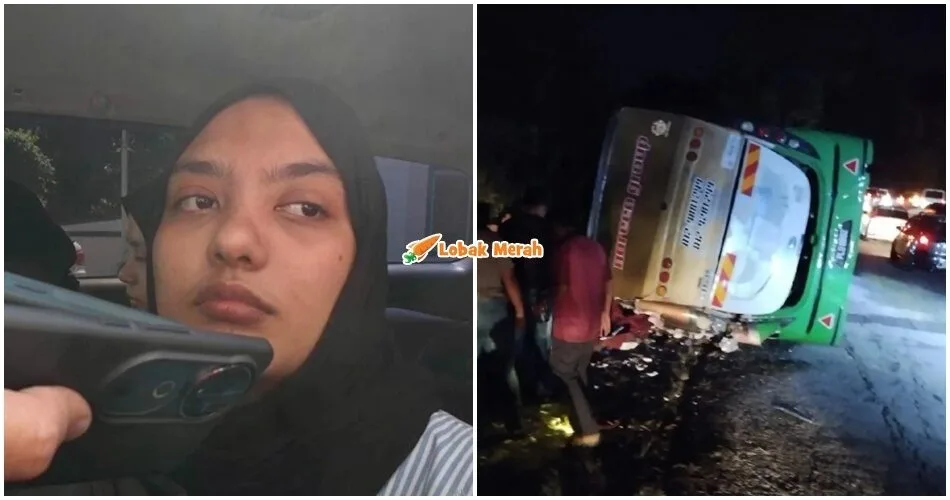 “Ada nampak duduk dalam longkang, rupanya dah meningg*l” – Mangsa Terselamat Nahas Bas UPSI