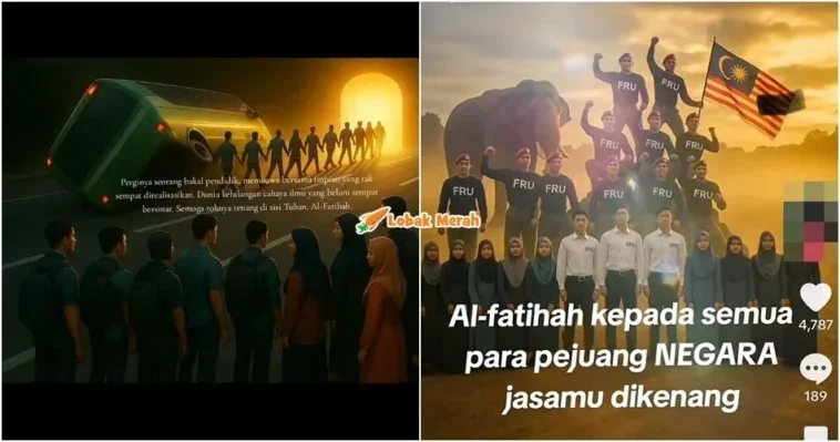 gambar AI nahas pelajar upsi