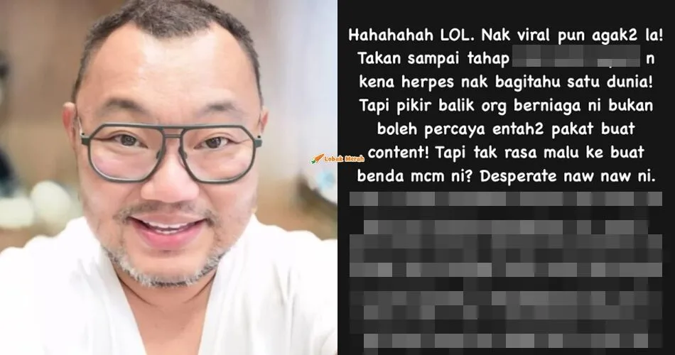 “Takkan sampai tahap kena Herpes pun nak beritahu satu dunia”- Michael Ang