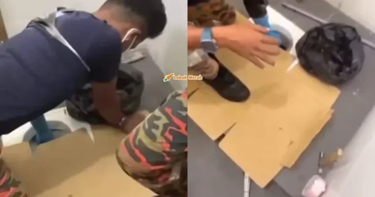 janin bayi di tandas stesen minyak