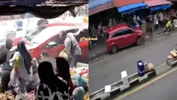 kereta rempuh orang di kea farm