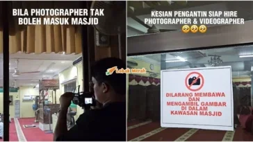 masjid larang ambil gambar dalam kawasan masjid pengantin