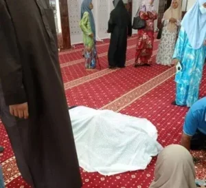 meninggal dunia ketika solat sunat dhuha di masjid