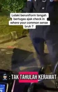polis ajak wanita check in