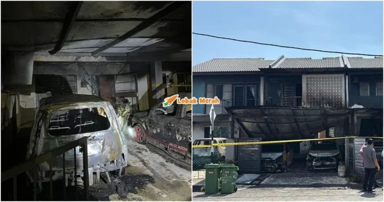 rumah hangus terbakar angkara ah long salah