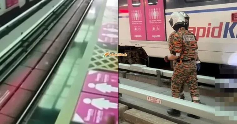 terjatuh landasan LRT