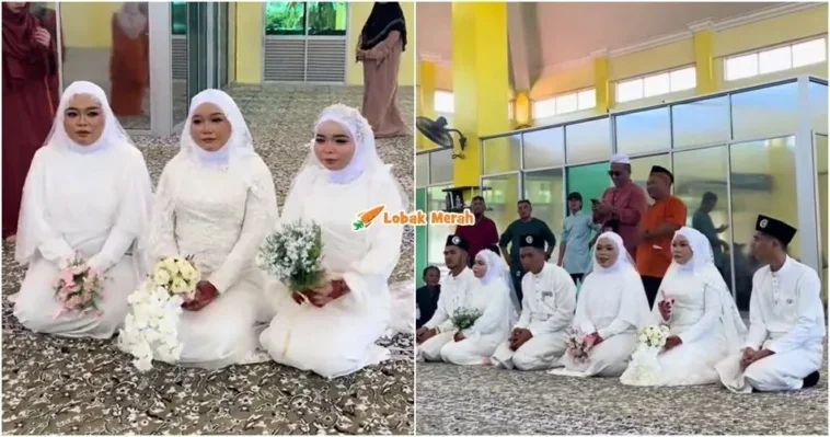 tiga beradik kahwin tiga beradik