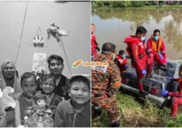 6 sekeluarga maut sungai korok