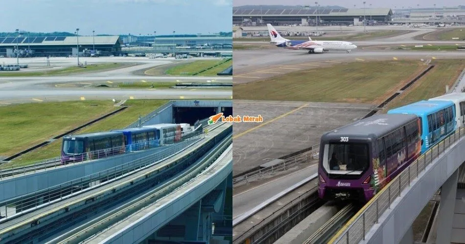 Perkhidmatan Aerotrain di KLIA Tergendala Seketika Pada Jumaat Akibat Takungan Air Lepas Hujan Lebat
