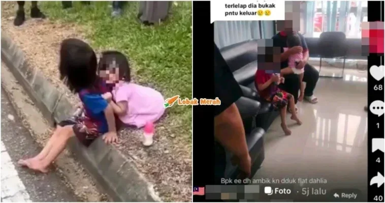 budak dua beradik ditemui tepi jalan