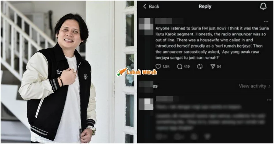 “Apa awak rasa berjaya sangat tu jadi suri rumah?” – Dituduh Perlekehkan Suri Rumah, DJ Radio Chiwan Mohon Maaf
