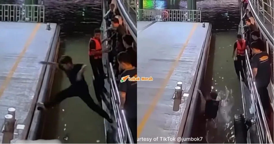 “Bot belum berlabuh sepenuhnya tapi dah nak langkah”- Pelancong Di Bangkok Terjatuh Sungai Lepas Cuba Lompat Dari Bot Ke Jeti