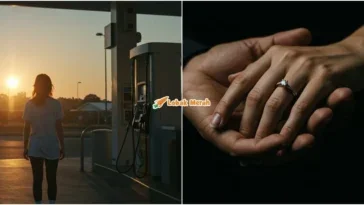 gadis ditinggal tunang di stesen minyak