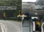 lelaki berkaki satu tepi jalan bantu