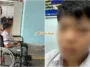 pelajar ditumbuk di hadapan guru