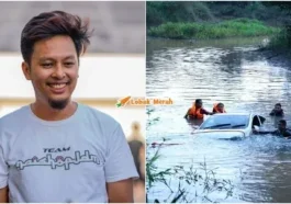 pempengaruh permotoran hilang kereta dalam sungai