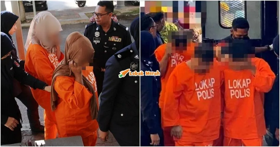 Perkarangan Mahkamah Kecoh, Ahli Keluarga Suspek Sorok Barang Terlarang Dalam Najis Lembu Menjerit & Menangis