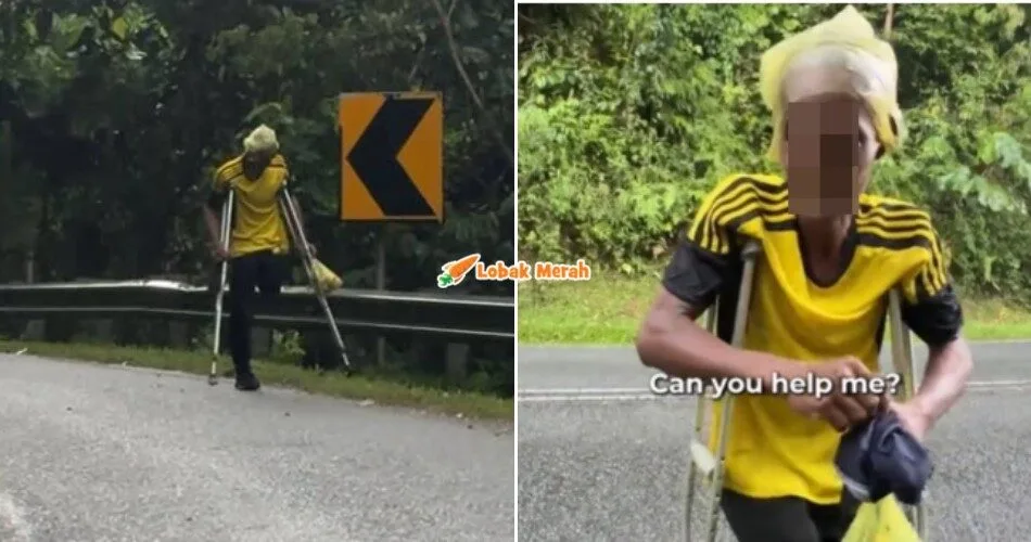 “Doa dan sokongan sudah memadai” – Tular Video Pak Cik OKU Berjalan Seorang, Ini Penjelasan Keluarga