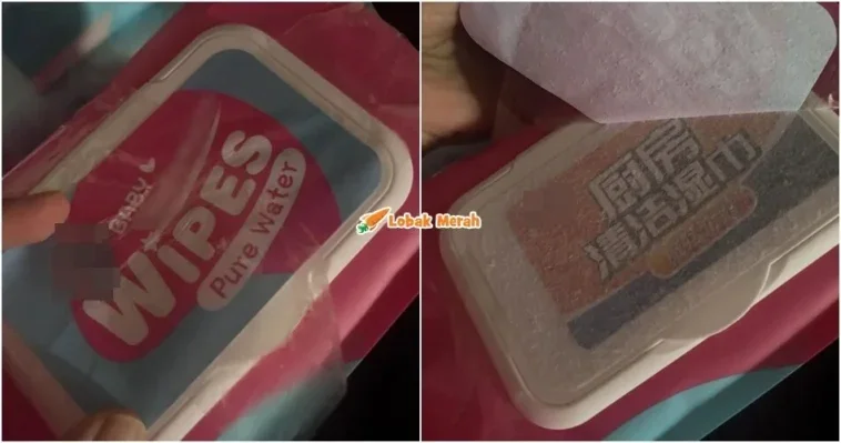 tisu basah bayi pelekat pencuci dapur