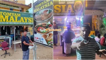 warga india buka kedai tomyam malaysia