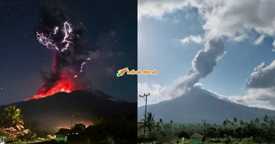 Gunung Berapi Lewotobi Laki-Laki Meletus, Ketinggian Abu Melebihi 10KM