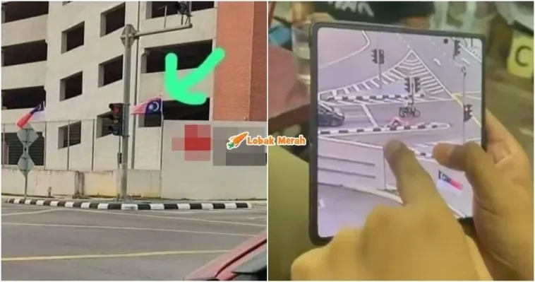 bendera terbalik melaka