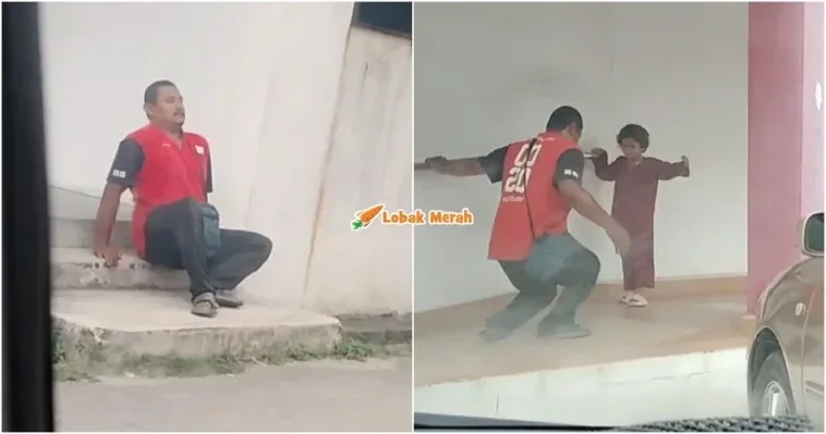 berjalan mengesot lelaki oku