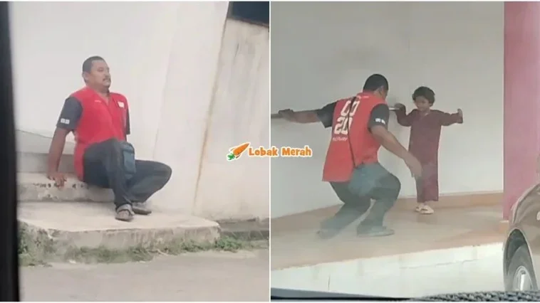 berjalan mengesot lelaki oku