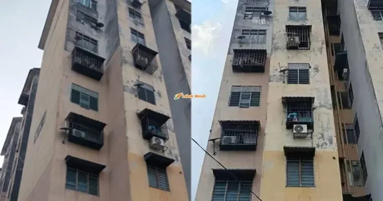 kanak kanak 4 tahun terjatuh dari tingkat 8