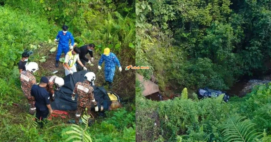 Kereta Terjunam Dalam Gaung, Lelaki Ditemukan Maut Lepas Seminggu Dilaporkan Hilang