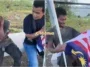 lelaki oku mental pasang bendera betul