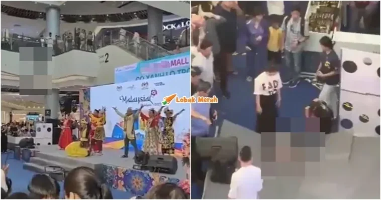 lelaki terjatuh pusat beli belah hanoi