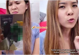 mekyun tegur rebus daging dalam cerek hotel