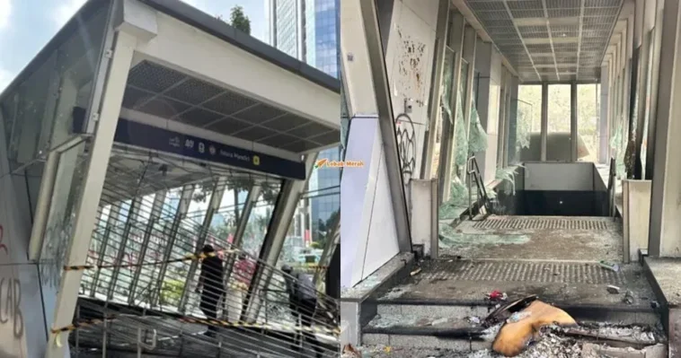 mrt indonesia terjejas akibat protes