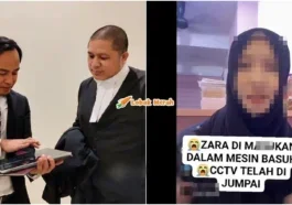 peguam zara dimasukkan dalam mesin basuh