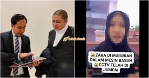 peguam zara dimasukkan dalam mesin basuh