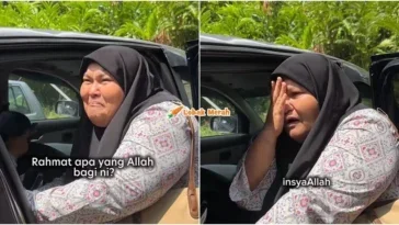 peniaga menangis ditaja umrah